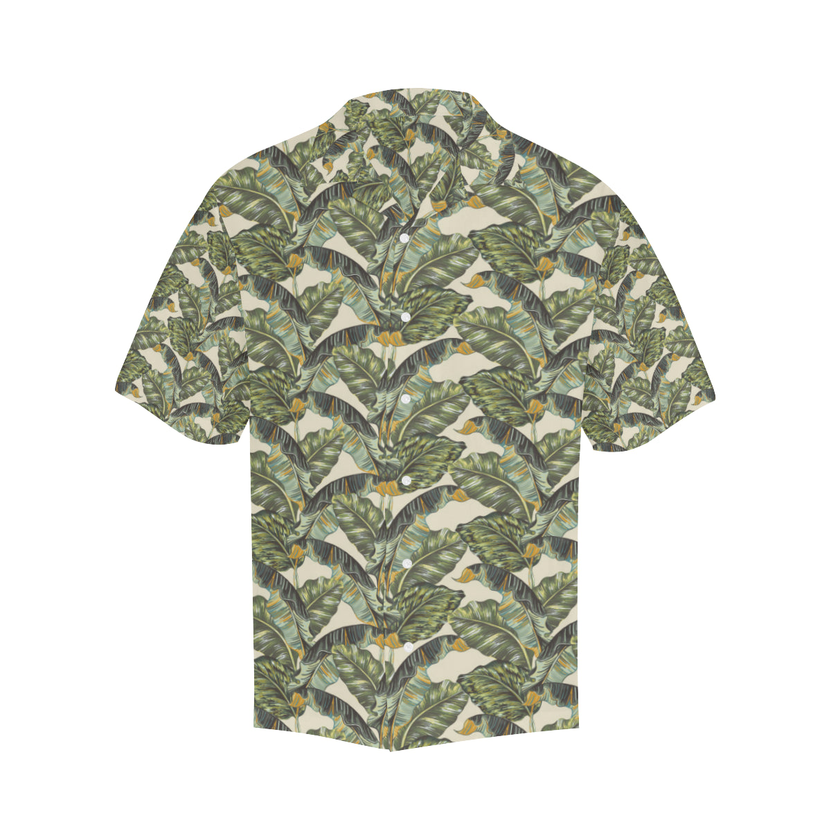Banana Leaf Pattern Print Design 04 Men's Hawaiian Shirt