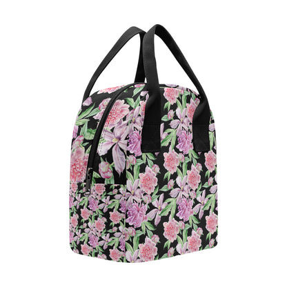 Peony Pattern Print Design PE08 Insulated Lunch Bag