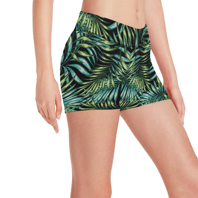 Tropical Flower Pattern Print Design TF08 Yoga Shorts