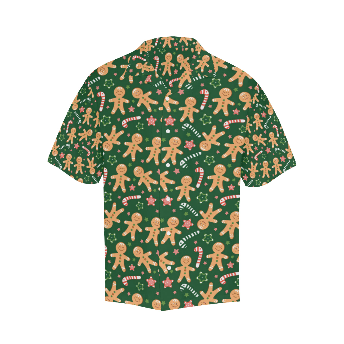 Gingerbread Pattern Print Design 04 Men's Hawaiian Shirt
