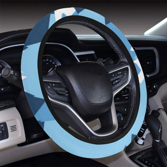 Mountain Pattern Print Design 04 Steering Wheel Cover with Elastic Edge
