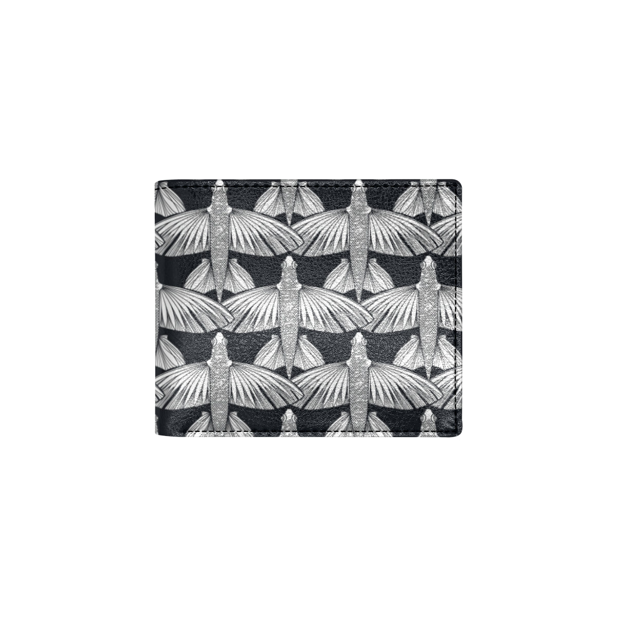 Flying Fish Pattern Print Design 03 Men's ID Card Wallet