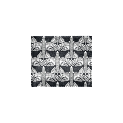 Flying Fish Pattern Print Design 03 Men's ID Card Wallet