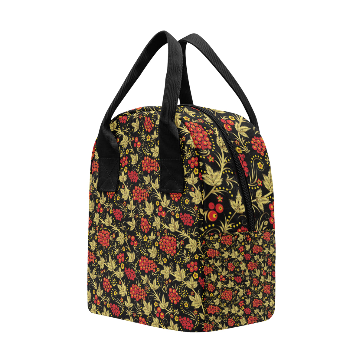 Cranberry Pattern Print Design CB02 Insulated Lunch Bag