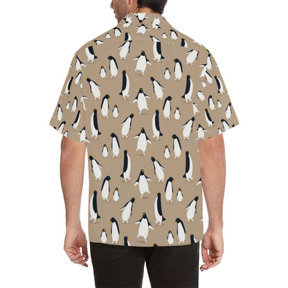 Penguin Pattern Print Design A01 Men's Hawaiian Shirt