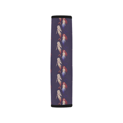 Mermaid Pattern Print Design 02 Car Seat Belt Cover