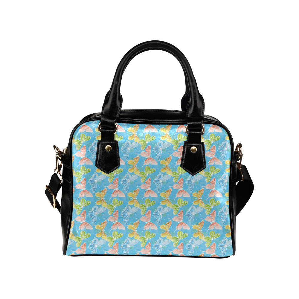 Butterfly Pattern Print Design 05 Shoulder Handbag