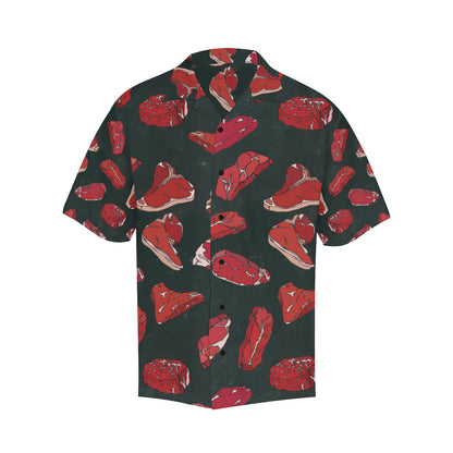 Meat Pattern Print Design 01 Men's Hawaiian Shirt