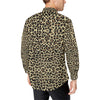 Cheetah Pattern Print Design 02 Men's Long Sleeve Shirt