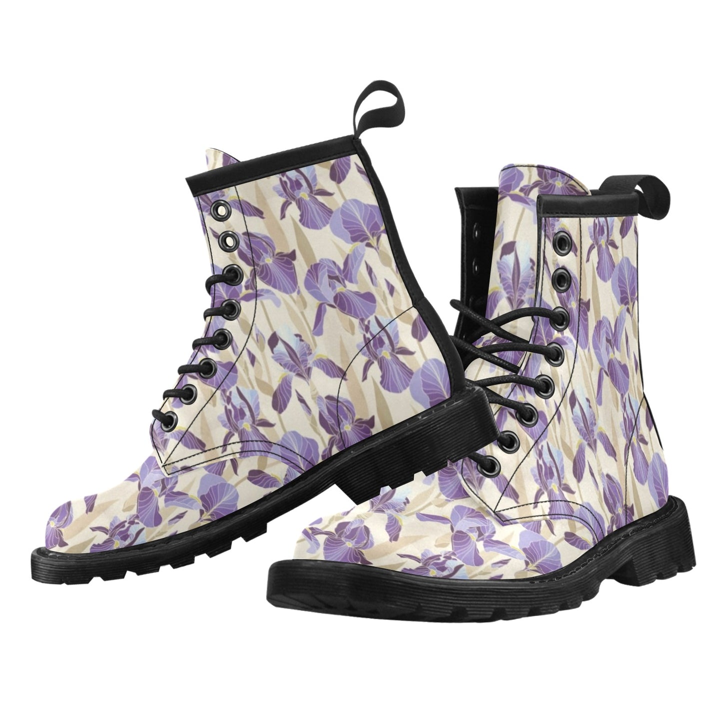 Iris Pattern Print Design IR02 Women's Boots