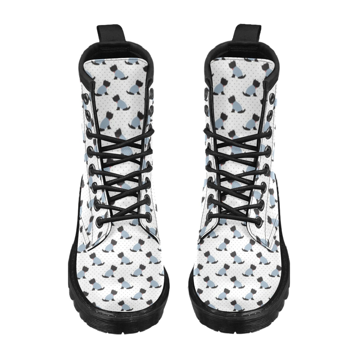 Scottish Terriers Print Design LKS3013 Women's Boots
