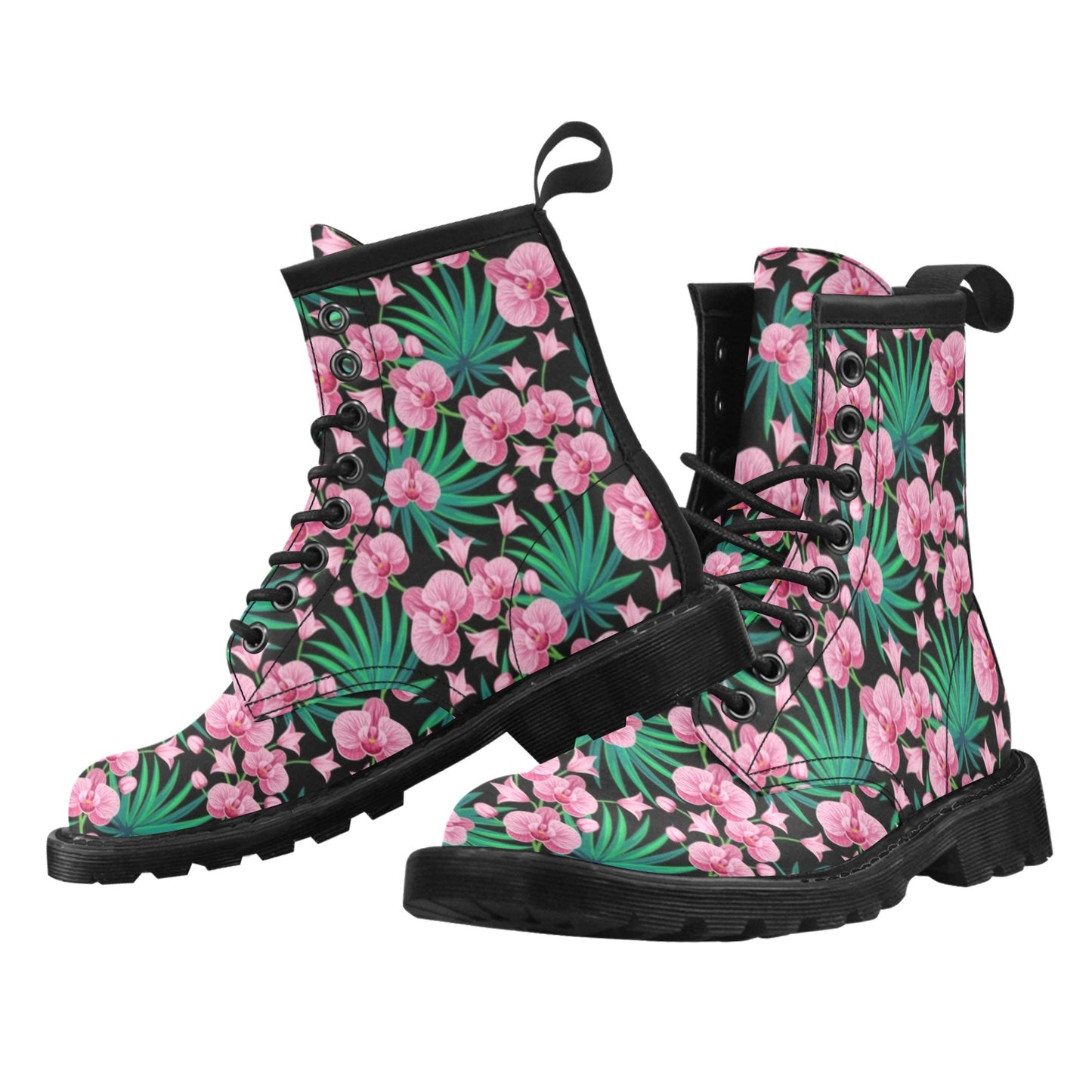 Orchid Pink Pattern Print Design OR06 Women's Boots