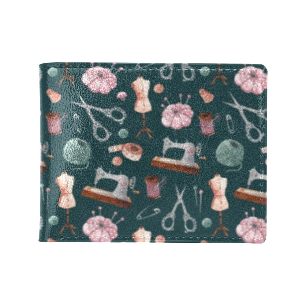 Sewing Equipment Print Design LKS307 Men's ID Card Wallet