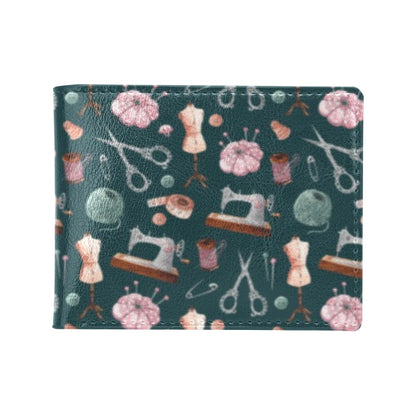 Sewing Equipment Print Design LKS307 Men's ID Card Wallet