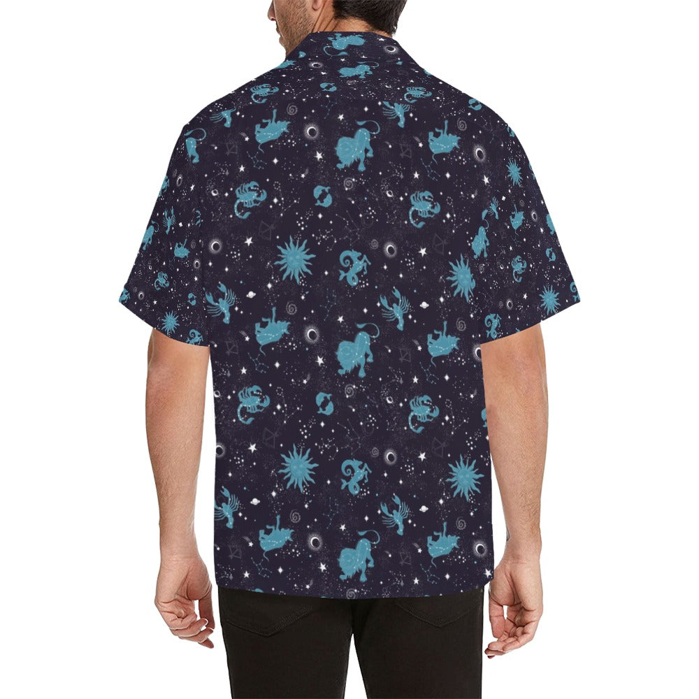 Zodiac Print Design LKS303 Men's Hawaiian Shirt