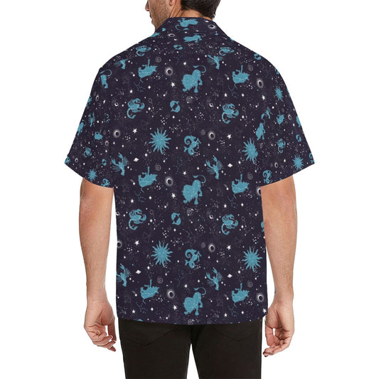 Zodiac Print Design LKS303 Men's Hawaiian Shirt
