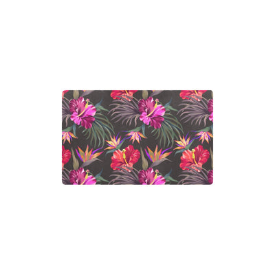 Hibiscus Pattern Print Design HB014 Kitchen Mat