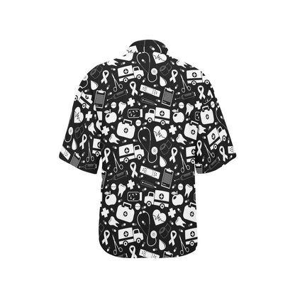 Medical Pattern Print Design 01 Women's Hawaiian Shirt