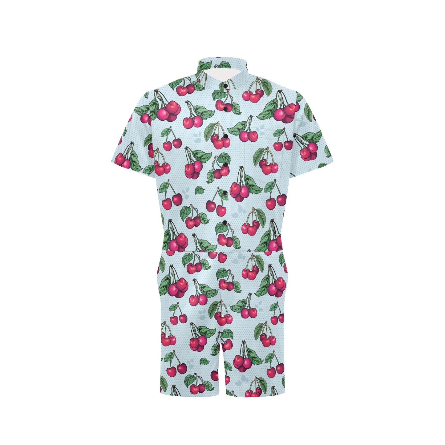 Cherry Pattern Print Design CH01 Men's Romper