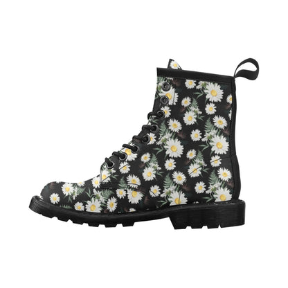Daisy Pattern Print Design DS07 Women's Boots