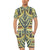 Polynesian Tattoo Print Men's Romper