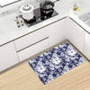 Floral Infrared Pattern Kitchen Mat