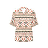 Aztec Pattern Print Design 05 Women's Hawaiian Shirt