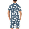 Polar Bear Pattern Print Design A02 Men's Romper