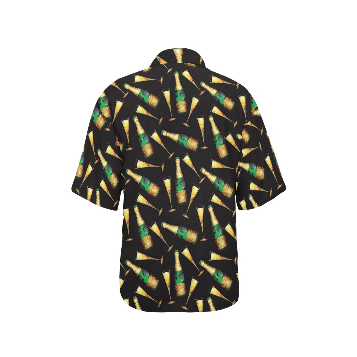 Champagne Pattern Print Design 02 Women's Hawaiian Shirt
