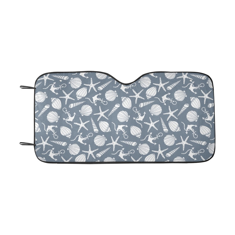 Seashell Print Design LKS306 Car front Windshield Sun Shade