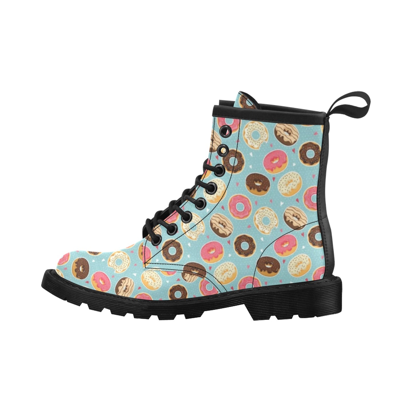 Donut Pattern Print Design DN04 Women's Boots