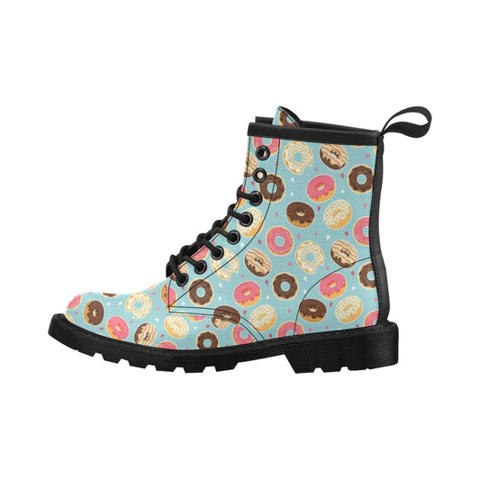 Donut Pattern Print Design DN04 Women's Boots