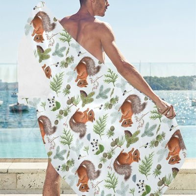 Squirrel Print Design LKS308 Beach Towel 32" x 71"