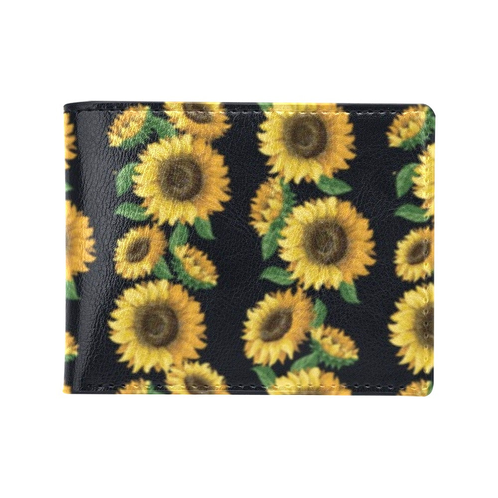 Sunflower Print Design LKS306 Men's ID Card Wallet