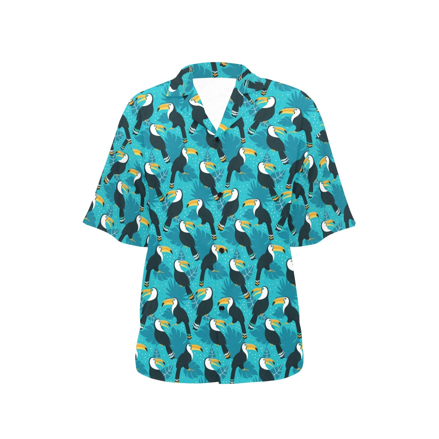 Toucan Parrot Pattern Print Women's Hawaiian Shirt