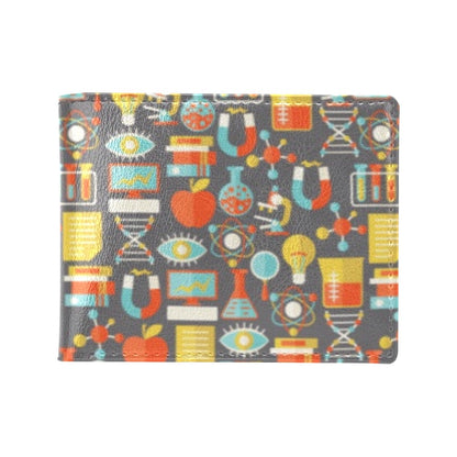 Science Print Design LKS302 Men's ID Card Wallet