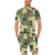 Puzzle Camo Pattern Print Design A03 Men's Romper