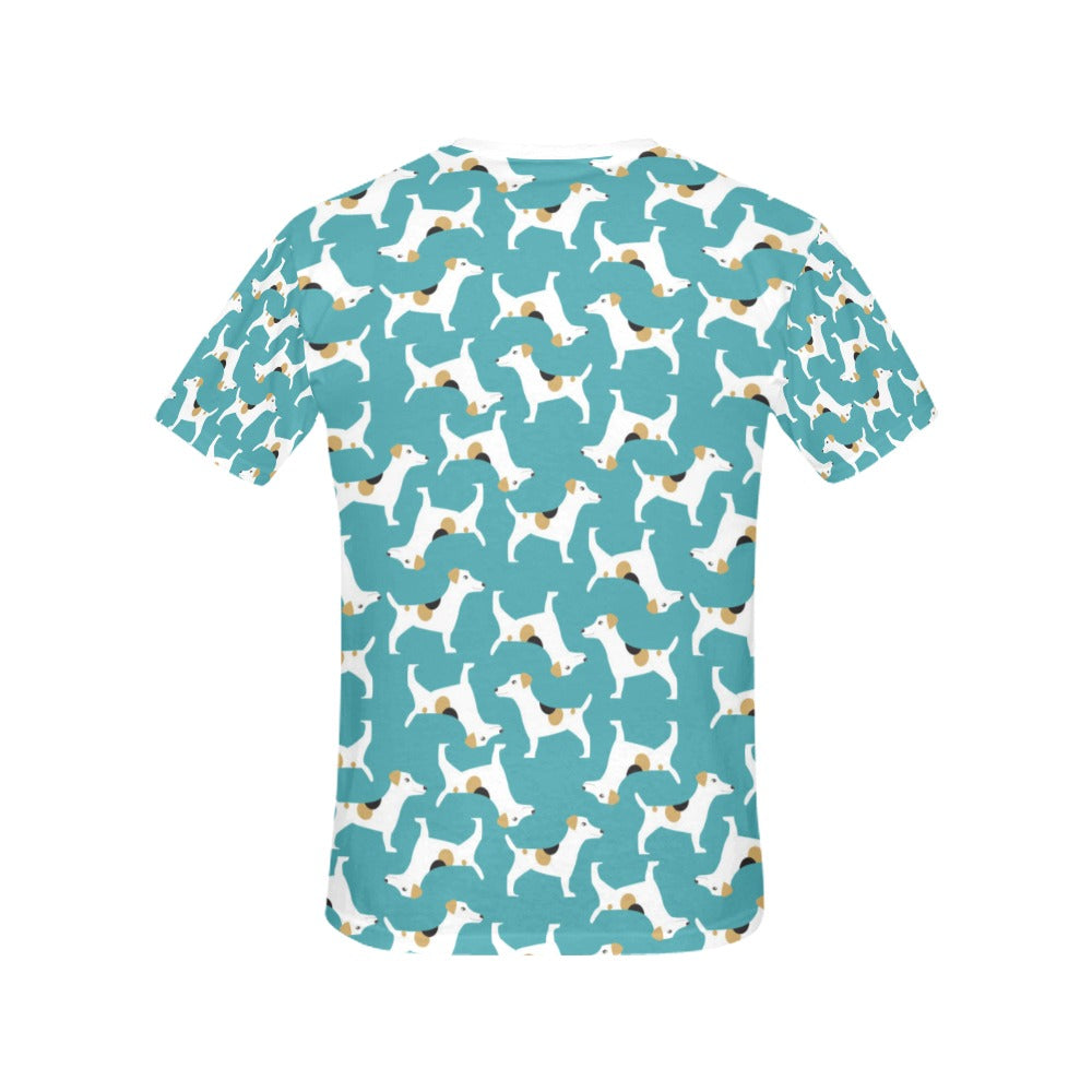 Russell Terriers Print Design LKS301 Women's  T-shirt