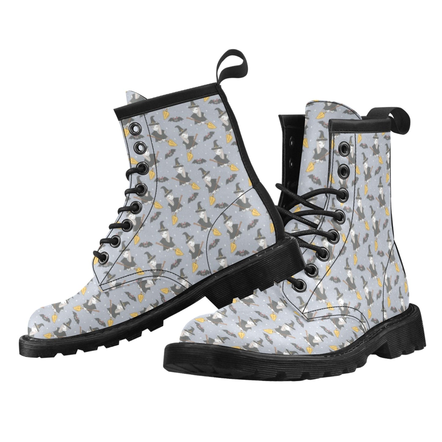Witch Print Design LKS307 Women's Boots