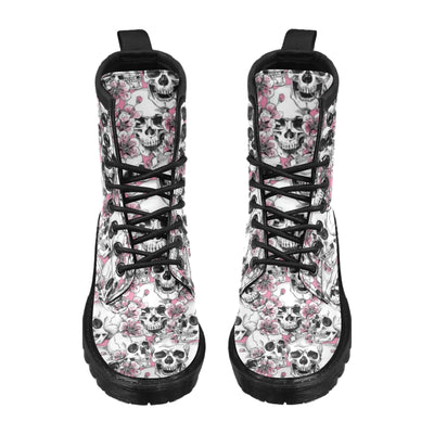 Cherry Blossom Pattern Print Design CB03 Women's Boots