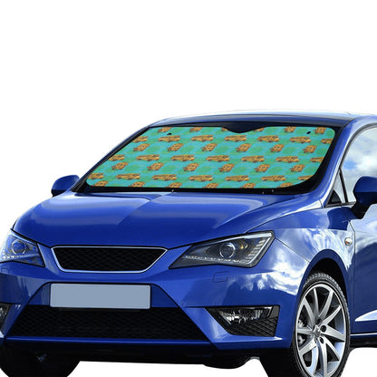 School Bus Print Design LKS308 Car front Windshield Sun Shade