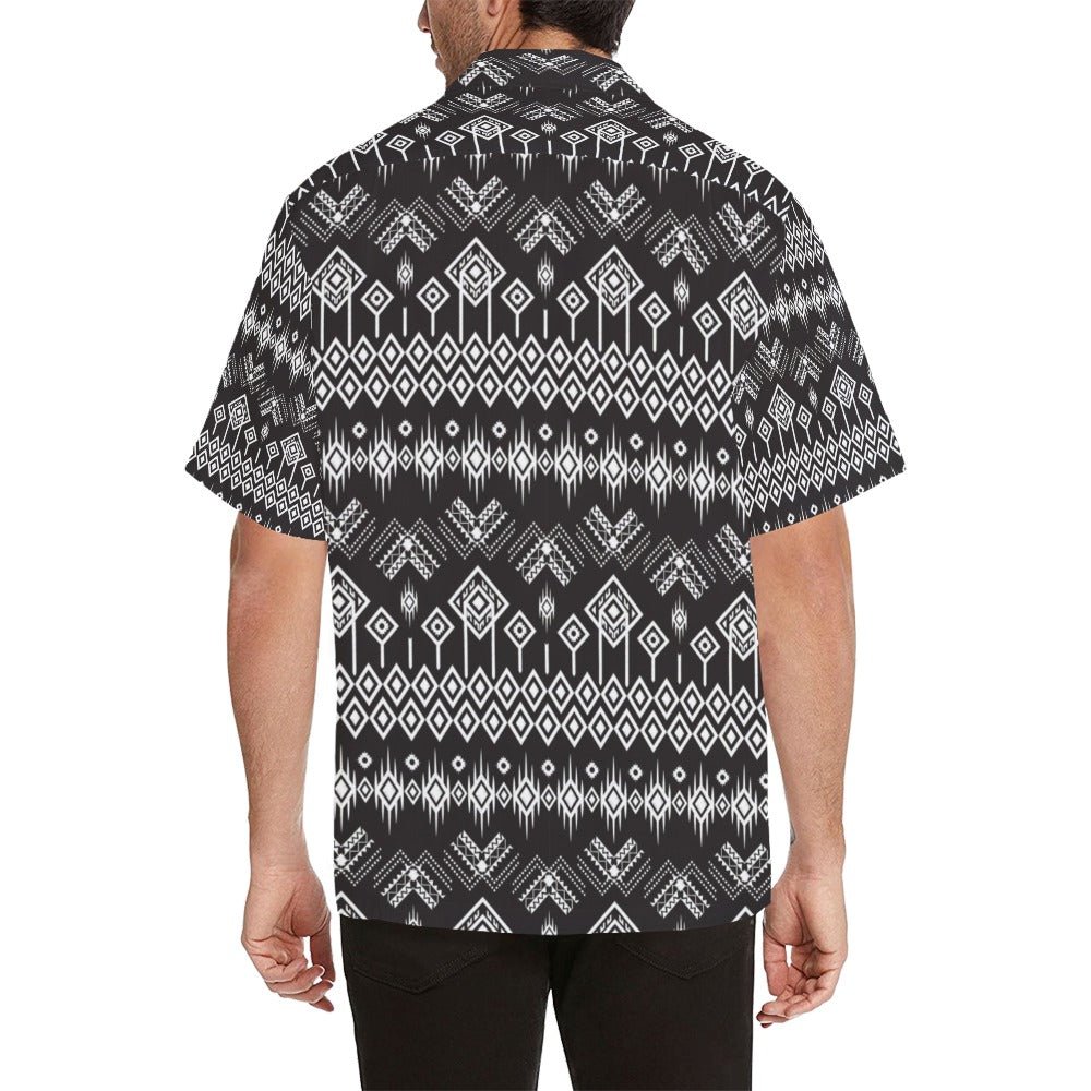 Tribal Pattern Print Design LKS304 Men's Hawaiian Shirt