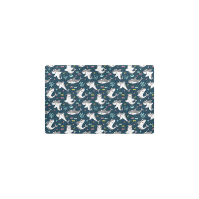 Shark Print Design LKS307 Kitchen Mat