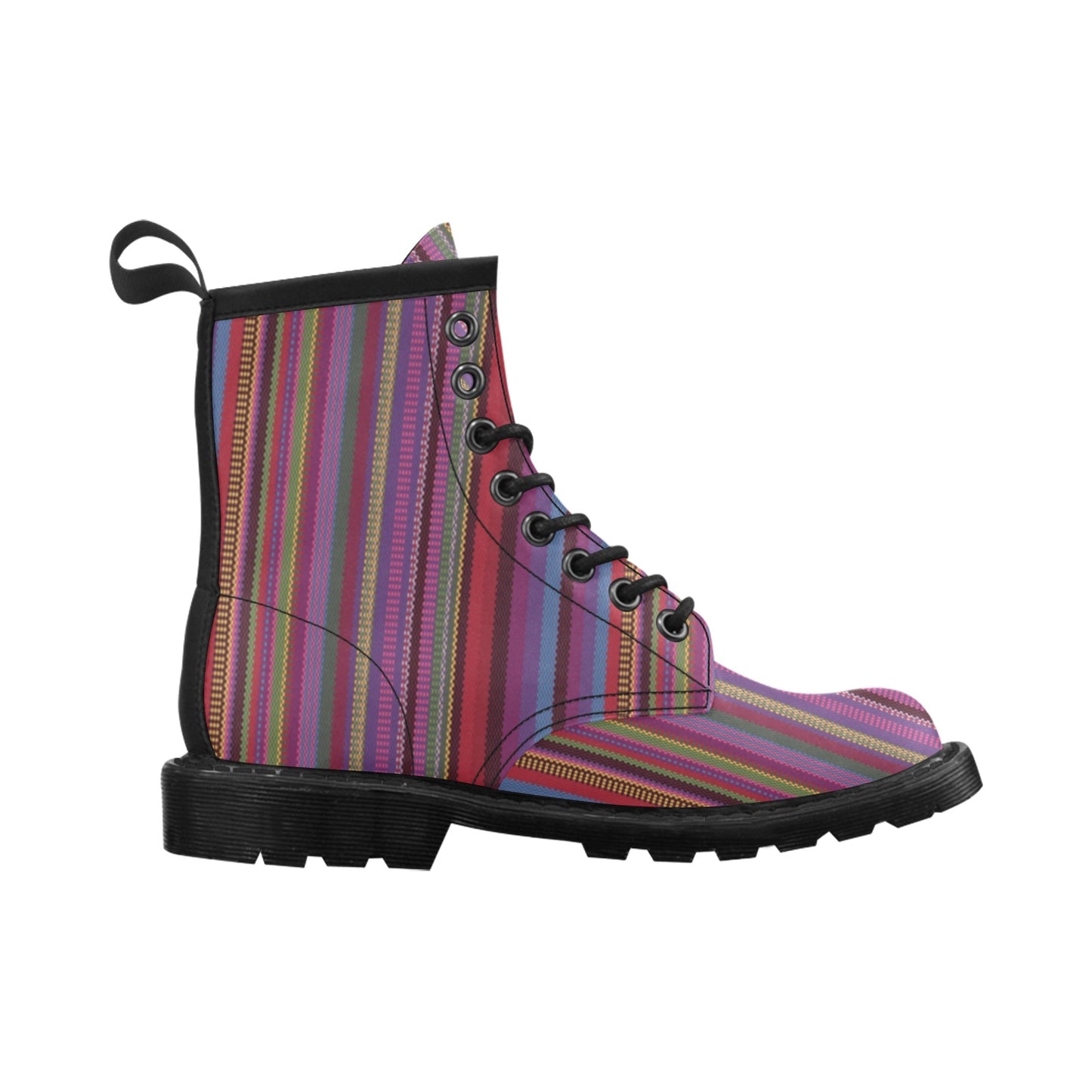 Serape Stripe Print Women's Boots