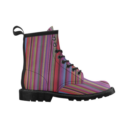 Serape Stripe Print Women's Boots