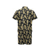 Gold Pineapple Hibiscus Men's Romper