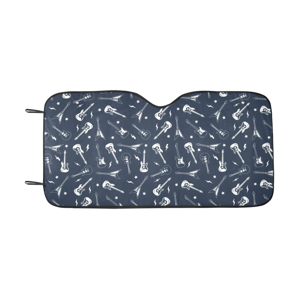 Electric Guitar Print Design LKS402 Car front Windshield Sun Shade