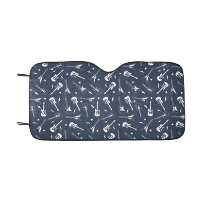Electric Guitar Print Design LKS402 Car front Windshield Sun Shade