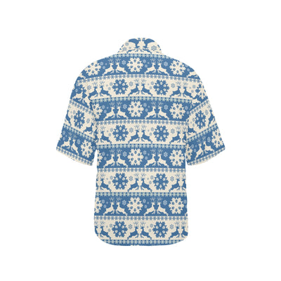 Reindeer Print Design LKS401 Women's Hawaiian Shirt