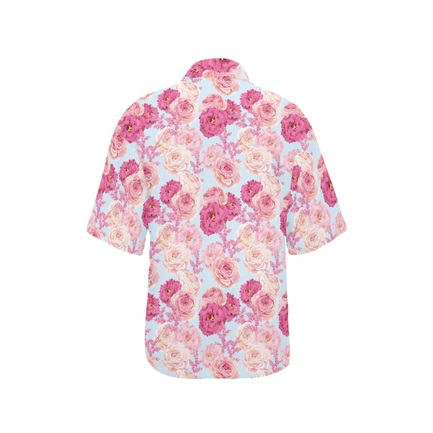 Lisianthus Pattern Print Design LT05 Women's Hawaiian Shirt